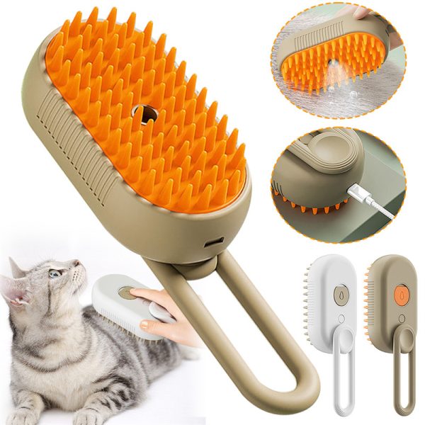 Smart Steam Pet Brush – Amazing 3-in-1 Grooming Tool for Cats & Dogs